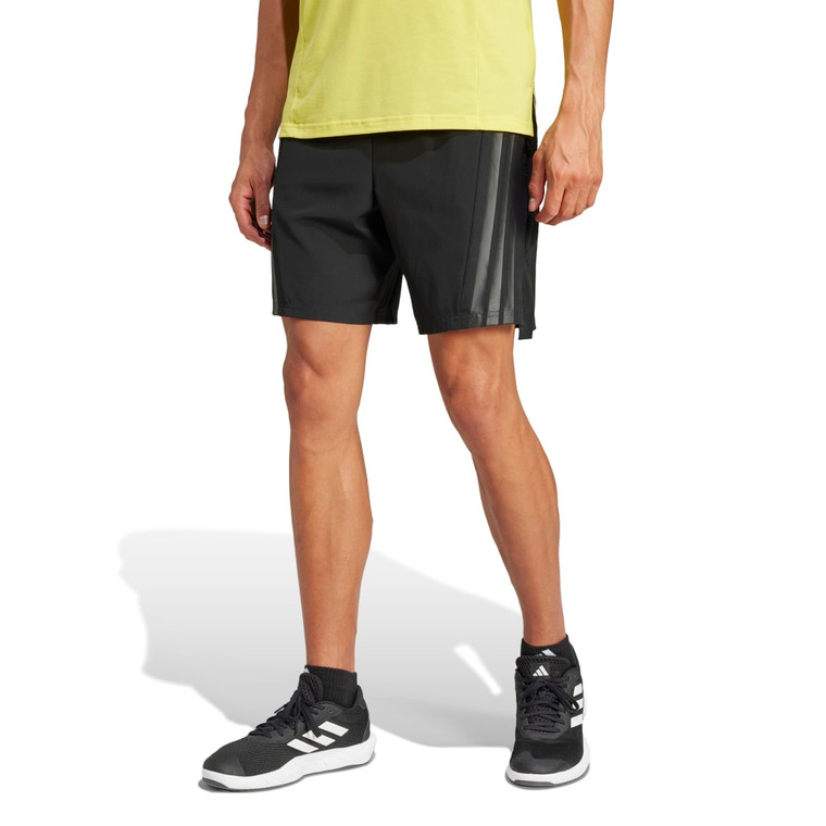 Adidas Mens Designed 4 Training 3-Stripe Shorts 7" Black