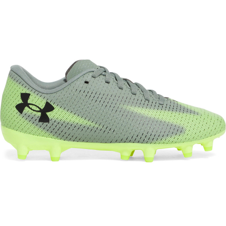 Under Armour® Youth Shadow Select 3 Jr. Firm Ground Boots Silica Green/HighVis Yellow