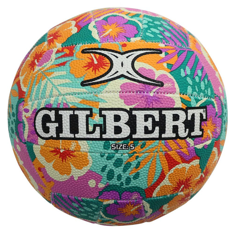 Gilbert Glam Netball Size 5 Hibiscus