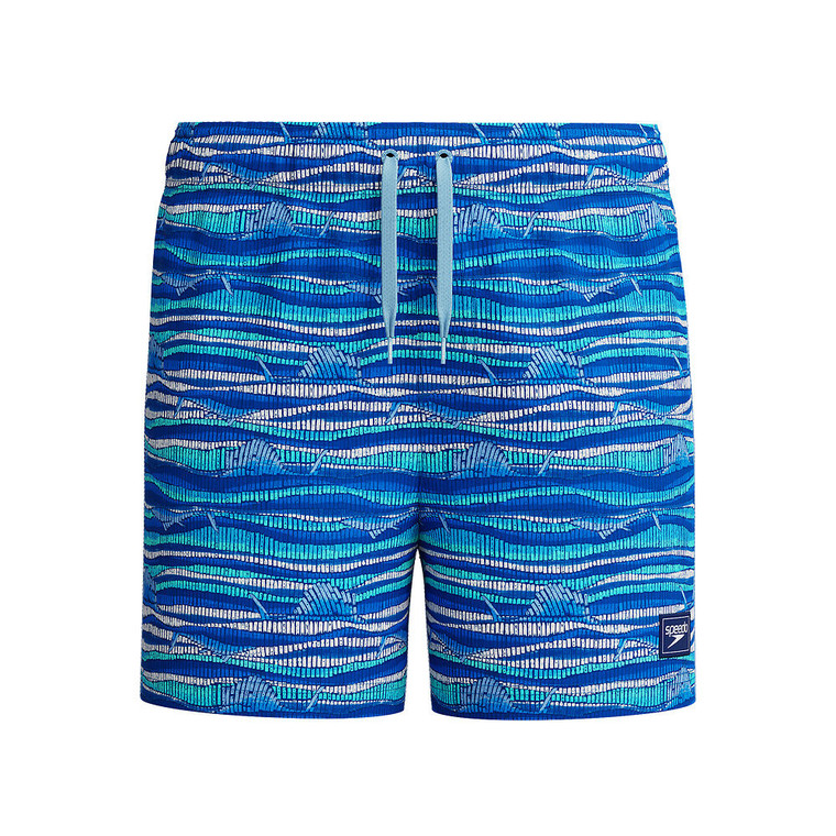 Speedo Boys Printed 13" Watershort Lagoon Blue