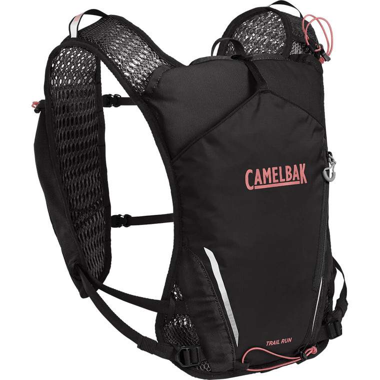 Camelbak Womens Trail Run Hydration Vest + Two 17oz Quick Stow™ Flasks Black