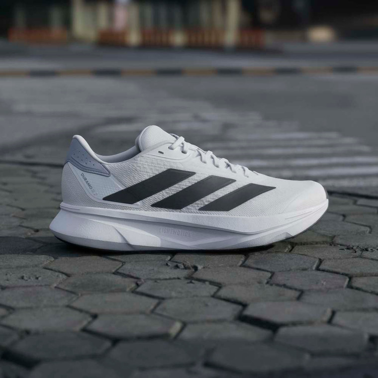 Adidas Mens Duramo SL2 Running Shoes White/Black/Halo Silver
