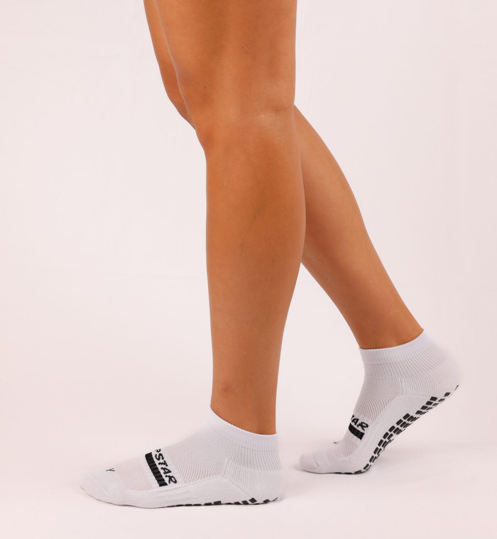 Grip Star Ankle Grip Socks White