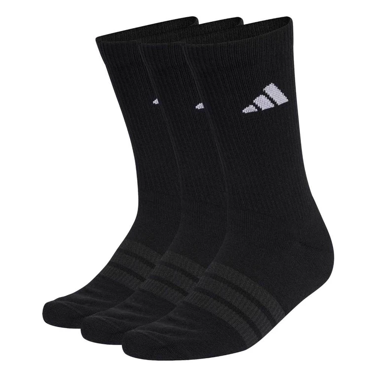 Adidas Unisex Cushioned Sportswear Crew Socks 3 Pack Black/Black/White