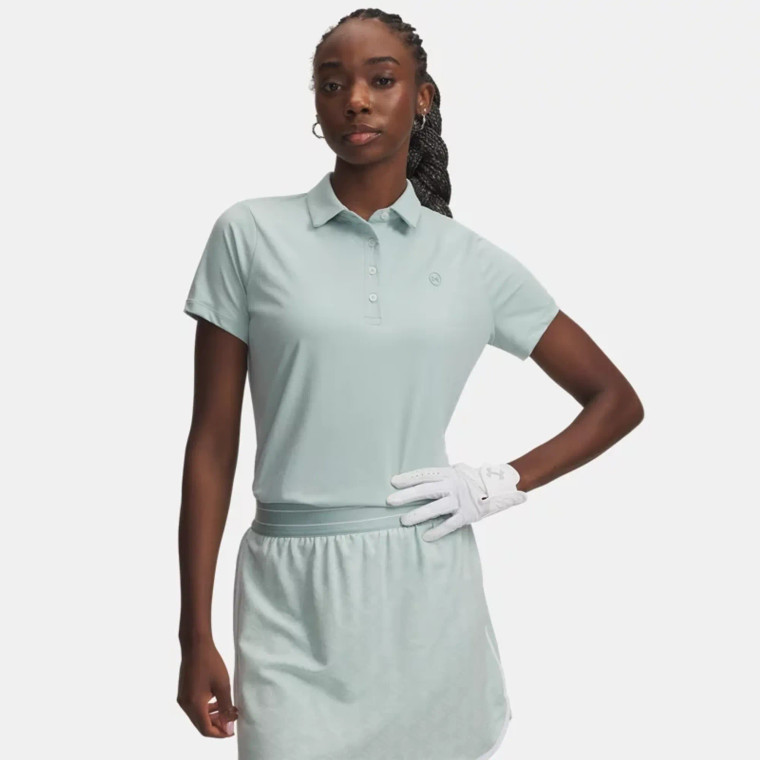 Under Armour® Womens Drive Short Sleeve Polo Enamel Blue