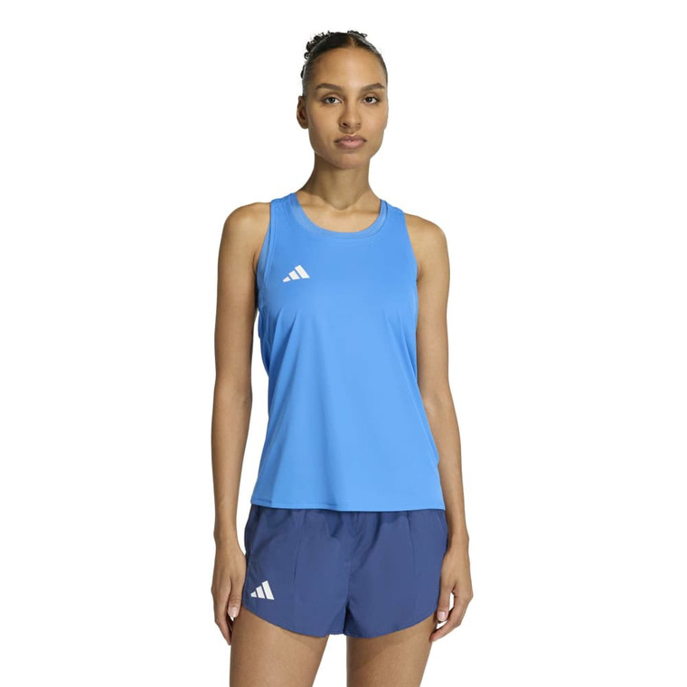 Adidas Womens Adizero Essentials Tank Ray Blue