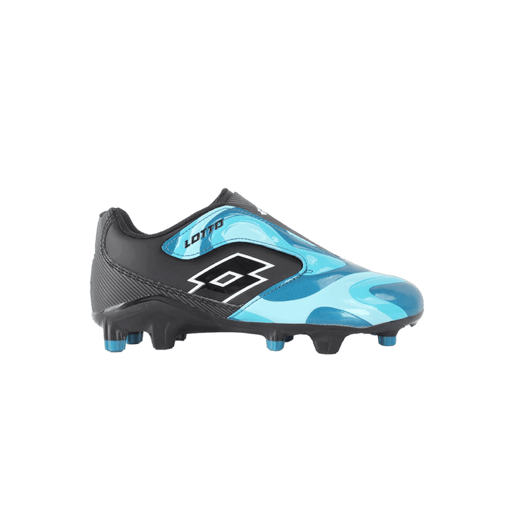 Lotto Youth Marvel Swirl Velcro Firm Ground Boots Turquoise/Black