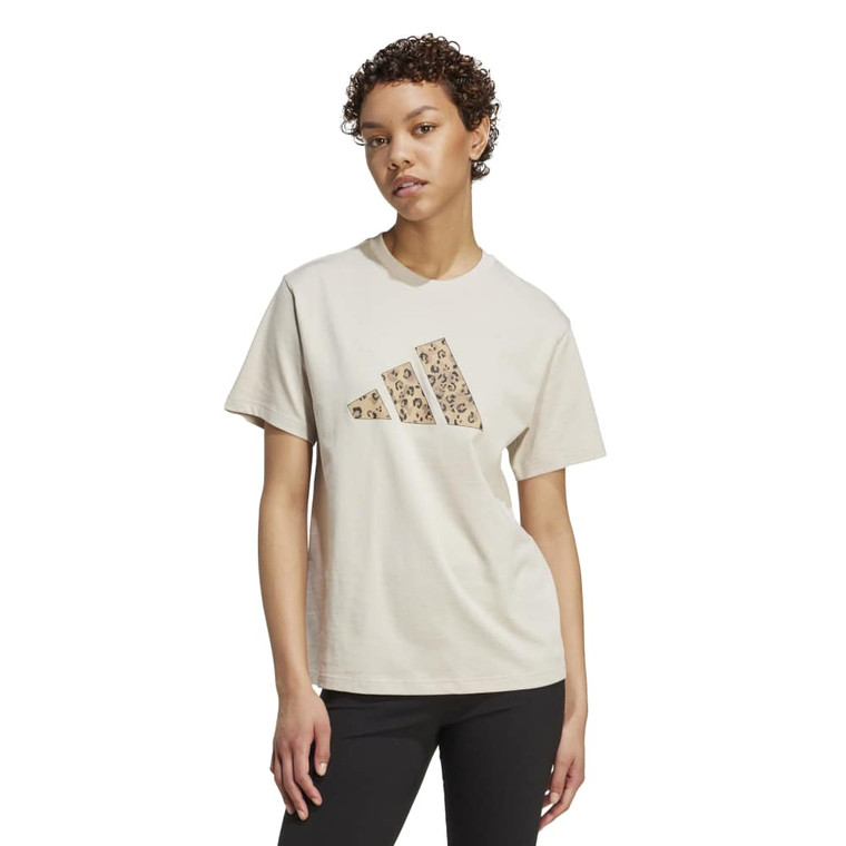 Adidas Womens Animal Tee Wonder Aluminium