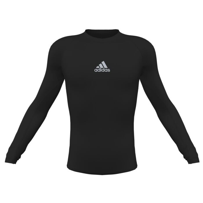 Adidas Youth Techfit Long Sleeve Compression Top Black