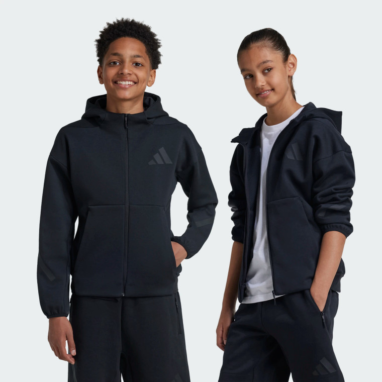 Adidas Youth Z.N.E. Full Zip Hoodie Black