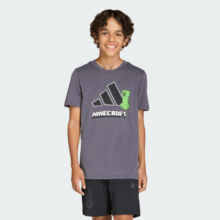 Adidas Youth Minecraft Training Tee Aurora Onix