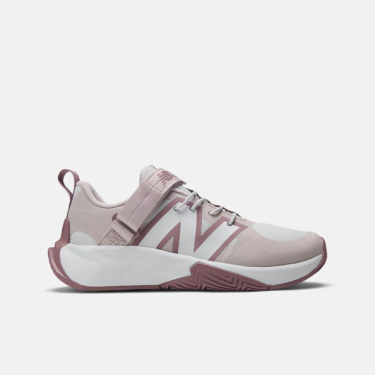 New Balance Junior Fuel Cell Play Running Shoes White/Stone Pink/Rosewood