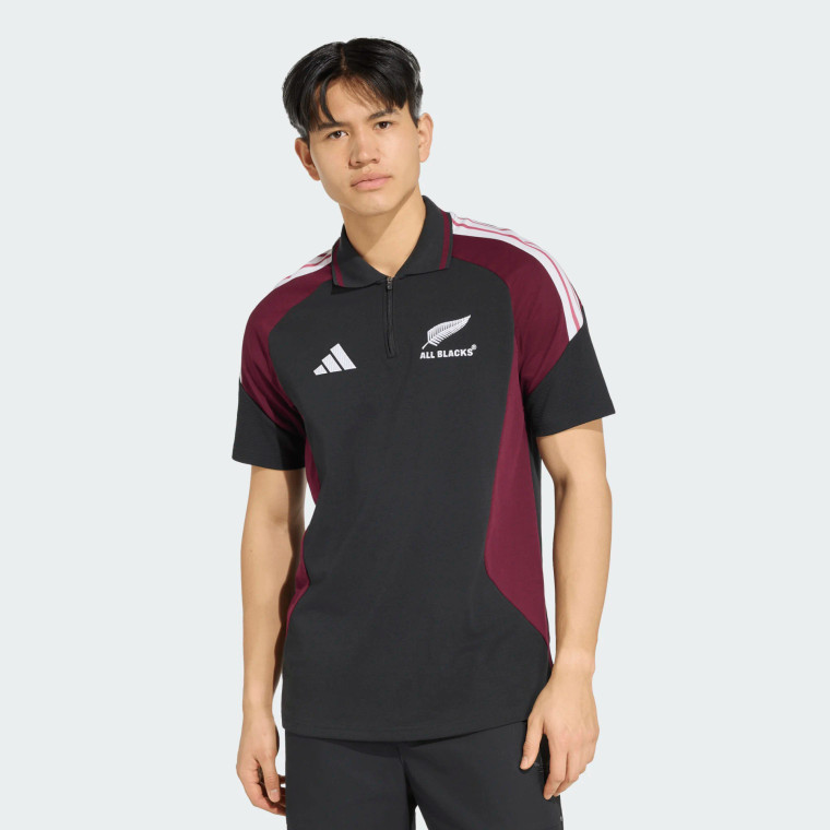 Adidas Mens All Blacks Supporters Training Polo 26/27 Black/Maroon