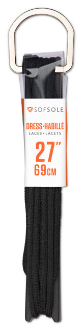 Sof Sole Dress Laces 27" Black