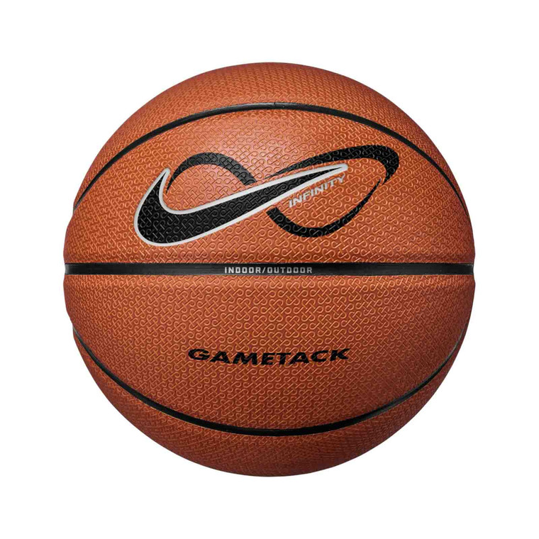 Nike Infinity Gametack Composite Basketball Amber/Black/Metallic Silver Size 7