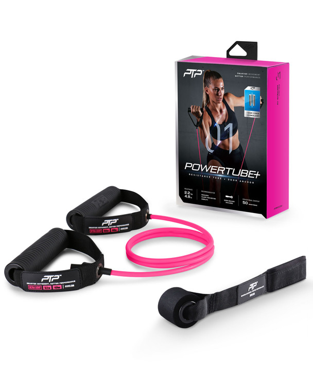 Power Tube Pro Power Tube+ Band with Handles Ultra Light/Pink