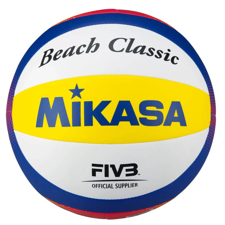 Mikasa Beach Classic BV552C FIVB Volleyball White/Blue/Yellow/Red