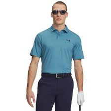 Under Armour® Mens Matchplay Printed Polo Boundless Blue/Midnight Navy