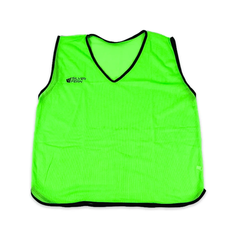 Silver Fern Unisex Fine Mesh Training Singlet Fluro Green