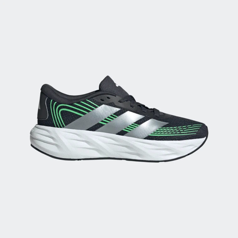 Adidas Youth Galaxy v8 Running Shoes Night Grey/Tech Grey Metallic/Screaming Green