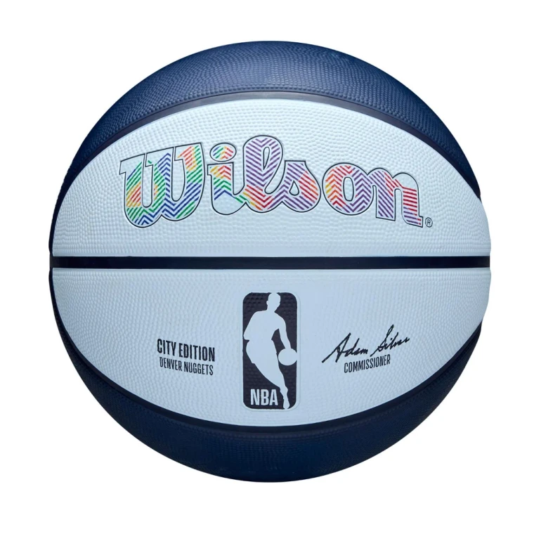 Wilson NBA Team City Edition Outdoor Basketball Denver Nuggets Size 7