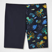 Speedo Toddler Boys Digital Print Jammer Swim Short Anthracite/Ocean Creatures