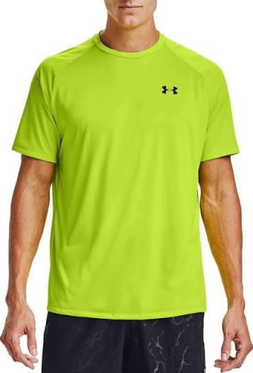 Under Armour® Mens Tech Short Sleeve Tee 2.0 Green Citrine/Black