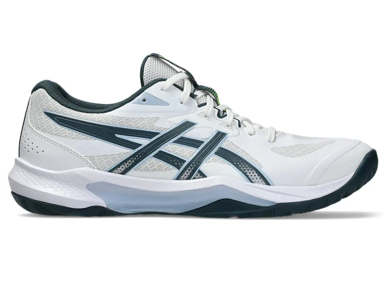 Asics Mens Tactic v13 Indoor Court Shoes White/Raw Indigo