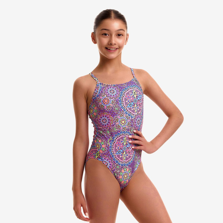 Funkita Girls Diamond Back Swimsuit Love Lacy