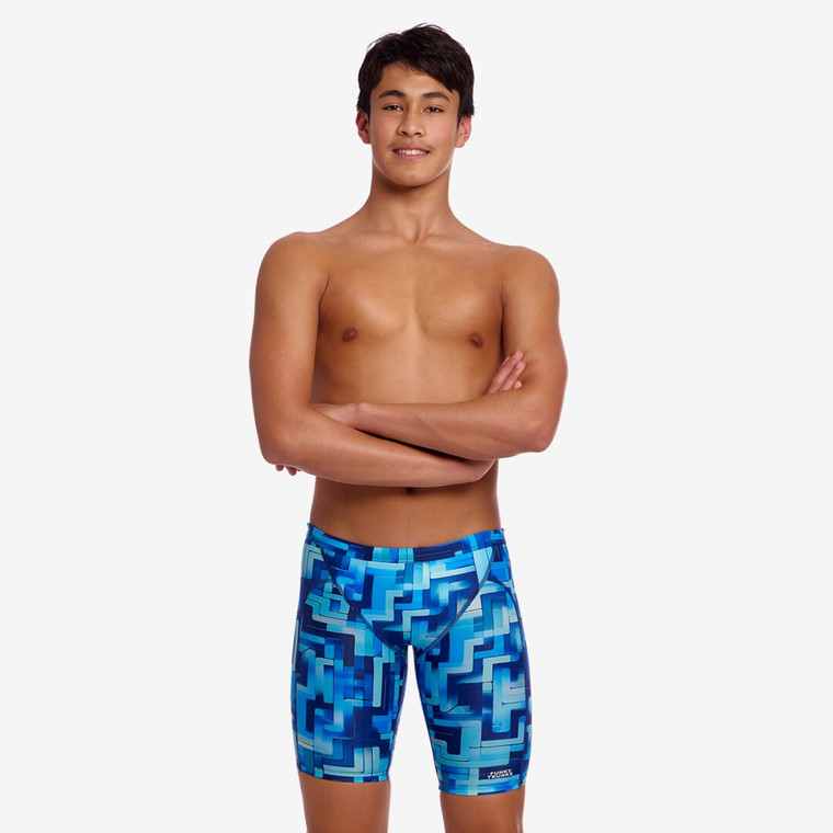 Funky Trunks Boys Training Jammer Swim Shorts You Blued