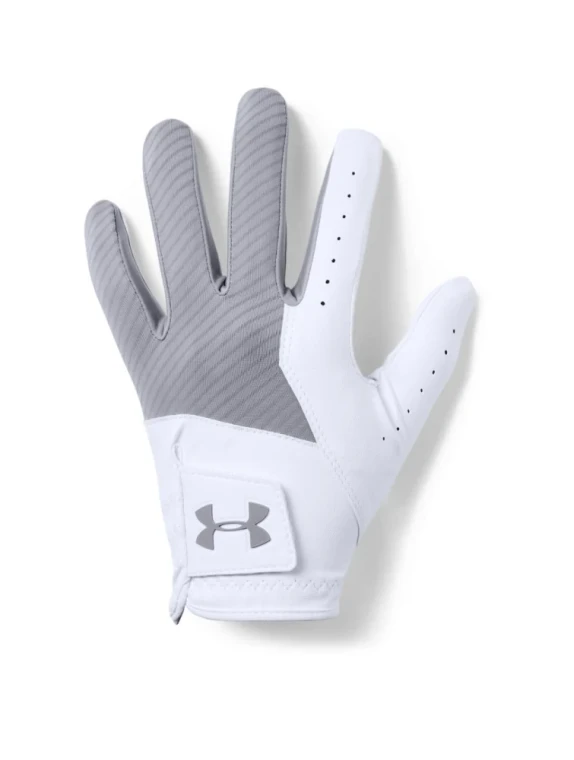 Under Armour® Mens Medal Golf Glove Left Hand Steel/White/Steel