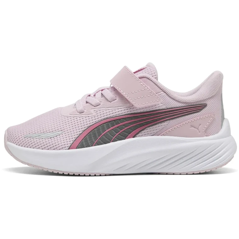 Puma Junior Pounce Lite 2.0 Running Shoes Rose Mauve/Silver