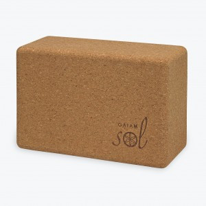 Gaiam Sol Cork Yoga Block