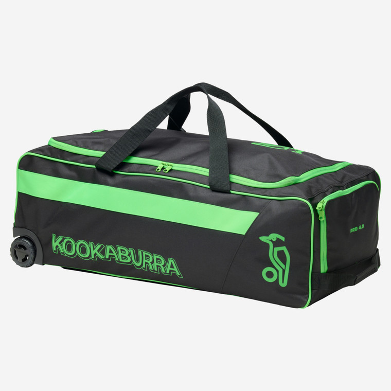 Kookaburra Pro 4.0 Wheelie Bag 26/27 Black/Lime