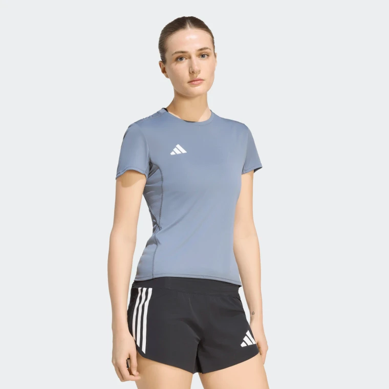 Adidas Womens Adizero Tee Onix