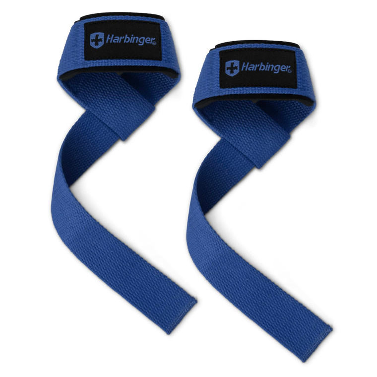 Harbinger Padded Cotton Lifting Straps Blue