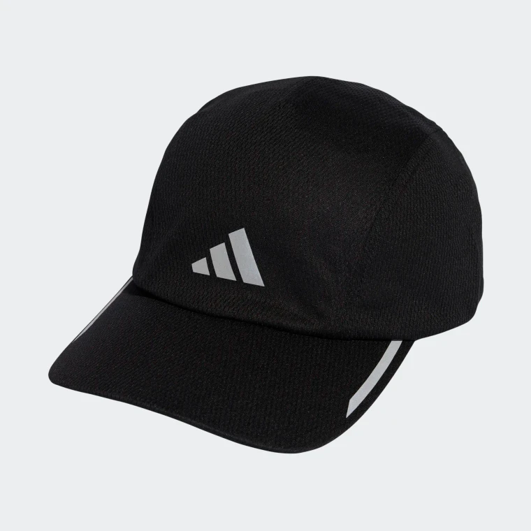 Adidas Unisex Running Mesh 4 Panel Cap Black/Reflective Silver