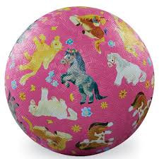 Crocodile Creek Playground Ball 5" Pretty Ponies