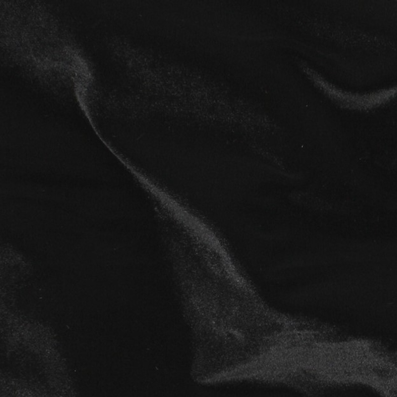 Stretch velour - Black - Sold by the 1/4 meter