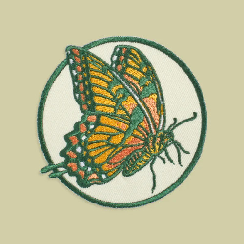 Swallowtail Iron On Patch - Mustard Beetle