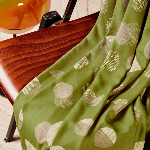 Tissu "Jane Matcha Leaf" fabric by Atelier Brunette - sold by the 1/4 meter