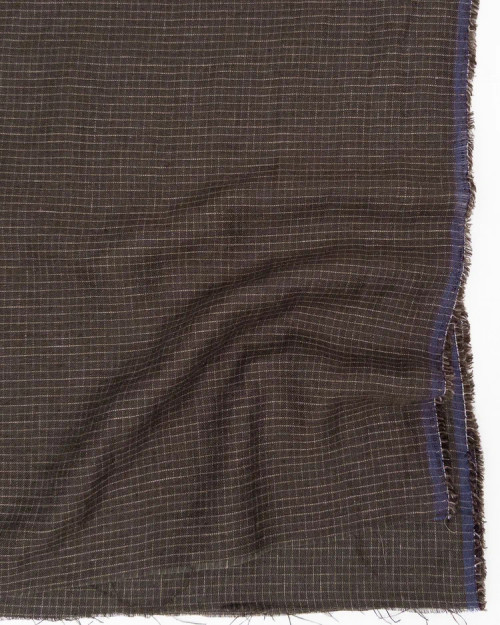 Espresso Utopia Check Linen Fabric - (sold by the 1/4 meter) Espresso Utopia Check Linen Fabric - (sold by the 1/4 meter)