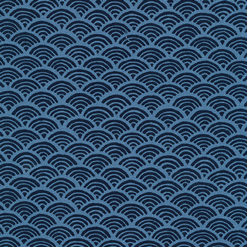 Indigo Kasuri by Sevenberry Cotton Fabric - (sold by the 1/4 meter)