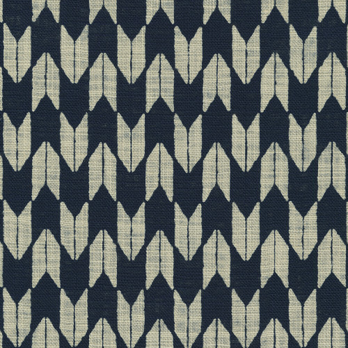 Navy Nara Homespun by Sevenberry Cotton Fabric - (sold by the 1/4 meter)