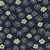 Navy Flowers Nara Homespun by Sevenberry Cotton Fabric - (sold by the 1/4 meter)