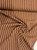 Orange & Beige Wide Stripe Linen Fabric - sold by the 1/4 meter