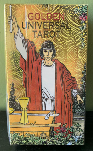 Golden Universal Tarot – Mazo De 78 Cartas Con Láminas Doradas, Ilustrado Por Roberto De Angelis, Con Folleto En 5 Idiomas