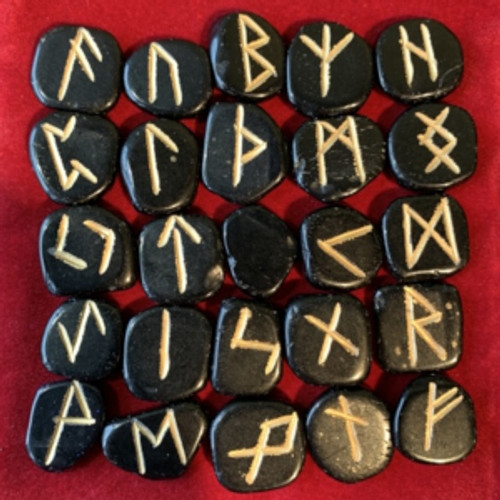 Black Obsidian Rune Set