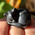 Black Obsidian Sleeping Cat