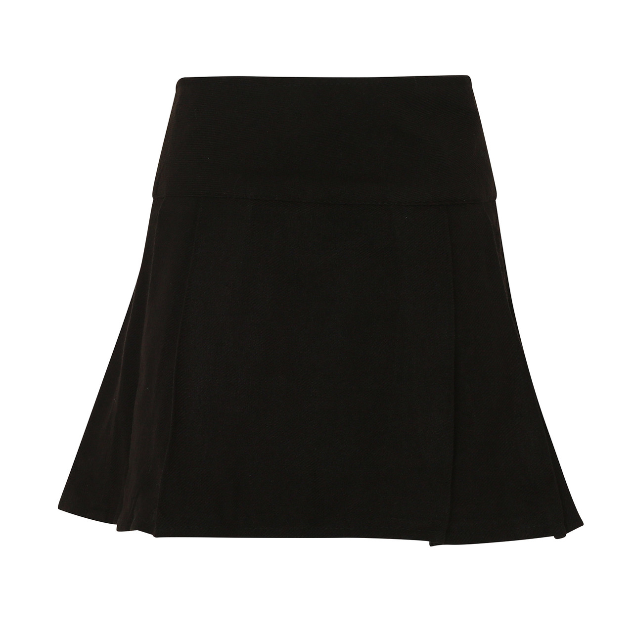 Black Tartan Mini Kilt Wrap Around Skirt | 16.5